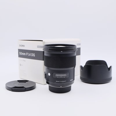 #1670 USED SIGMA ART 50MM 1.4 DG + HOOD > IN BOX Questions & Answers